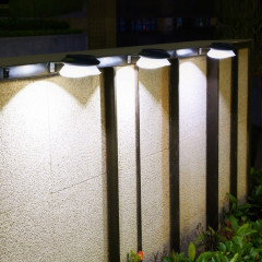 Soucoupe sans perfection Soucoupe Solar lampe de décoration de jardin extérieure Lampe murale (Blanc Blanc Blanc)
