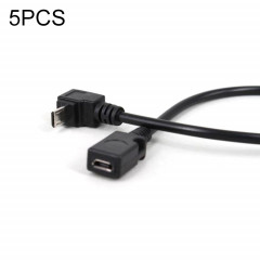5 PCS Câble d'extension micro à 90 degrés micro à femelle
