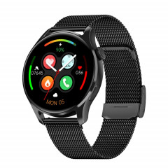 HD3 1,32 pouce de surveillance de la fréquence cardiaque Smart Watch with Payment Fonction (acier noir)