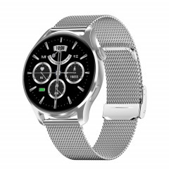 HD3 1,32 pouce de surveillance de la fréquence cardiaque Smart Watch with Payment Fonction (Silver Steel)