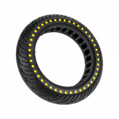 Pneu en nid d'abeille à points de couleur de 8,5 pouces pour Xiaomi Mijia M365 / M365 Pro / 1s (jaune)