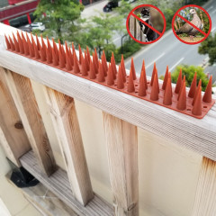 Clous anti-escalade de clôture en plastique anti-oiseaux (rouge brique)