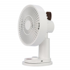 Télécommande intelligente Charge USB Secouant la tête Ventilateur de bureau Poussette Clip Ventilateur (Blanc)