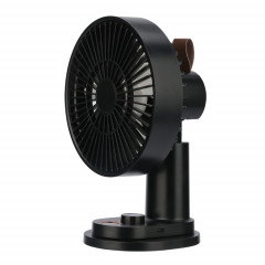 Smart Remote Control Usb Charge Secouant Tête Ventilateur De Bureau Poussette Clip Ventilateur (Noir)