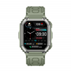 KR06 1,8 pouces fréquence cardiaque surveillance de la pression artérielle Smart Calling Watch (vert)