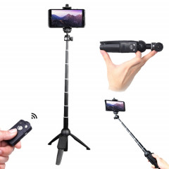 YUNTENG 9928 Trépied pour téléphone portable avec télécommande Bluetooth (20-100 cm Noir)