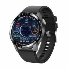 UM93Pro 1,28 pouces surveillance de la fréquence cardiaque/de l'oxygène sanguin montre d'appel Bluetooth avec fonction NFC (silicone noir)