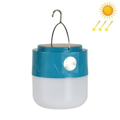 105 ampoule LED rechargeable solaire lumière de camping lumière de secours avec fonction lampe de poche (bleu)