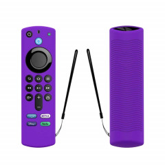 2 PCS Y27 pour Alexa Voice Remote 3rd Gen Housse de protection antidérapante en silicone (Violet)
