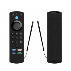 2 PCS Y27 pour Alexa Voice Remote 3rd Gen Housse de protection antidérapante en silicone (Noir)