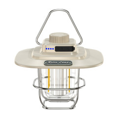 LY02 Lampe de tente à main lanterne rétro à LED USB chargeant la lumière de camping (blanc)