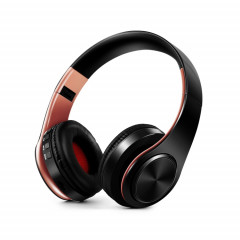 Casque sans fil Bluetooth LPT660 casque de sport stéréo HIFI (noir + or rose)