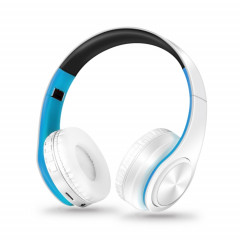 Casque sans fil Bluetooth LPT660 casque de sport stéréo HIFI (blanc + bleu)
