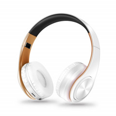 Casque sans fil Bluetooth LPT660 casque de sport stéréo HIFI (blanc + or)