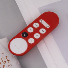 Pour Google Chromecast 2020 Y16 télécommande anti-chute étui de protection en silicone (rouge)