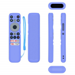Pour TCL RC902N FMR1 Y47 TV télécommande anti-chute coque en silicone (bleu lumineux)