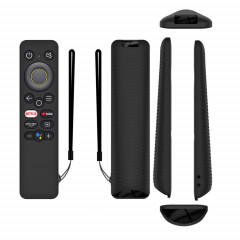 Pour Realme 32/43 pouces Y41 TV télécommande tout compris étui de protection en silicone anti-chute (noir)