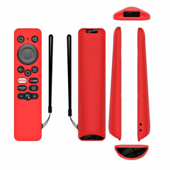 Pour Realme 32/43 pouces Y41 TV télécommande tout compris étui de protection en silicone anti-chute (rouge)