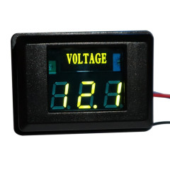 DES-2 Compteur de tension de batterie de voiture DC LED Affichage numérique 12V Moto RV Yacht Détecteur de tension (Vert)