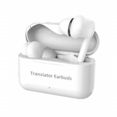 L'écouteur de traduction Bluetooth intelligent de traduction mutuelle multi-pays M6 prend en charge 127 langues (blanc)