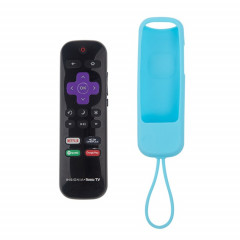 Pour TCL Roku 3600R/3900/Voice RCAL7R 2 pièces télécommande coque en silicone (bleu)