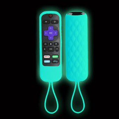 Pour TCL Roku 3600R/3900/Voice RCAL7R 2 pièces télécommande coque en silicone (bleu lumineux)