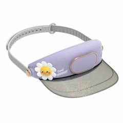 Chapeau de ventilateur sans lame pour animaux de compagnie mignon USB Rechargeable vitesse réglable été Protection solaire pare-soleil ventilateur (canard fleuri)
