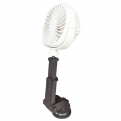 Ventilateur de voiture à ventouse pour bureau, dortoir, bureau, cuisine (blanc)