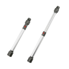 Pour Dyson V7 V8 V10 V11 V15 Tube d'extension en métal à tige télescopique pour aspirateur (argent)