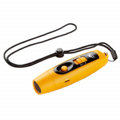 JUNCTION Sifflet d'entraînement en plein air avec chargement USB et commande de trafic à décibels élevés avec fonction d'éclairage (jaune)