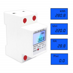 DDM15SD Compteur de rail multifonction monophasé 5 (32) A avec écran LCD rétroéclairé