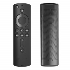Y1 2 pièces pour Amazon Fire TV Stick 4K 2nd Gen télécommande anti-chute étui de protection en silicone (noir)