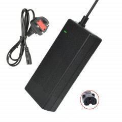42V 2A T-head Scooter électrique Chargeur intelligent Chargeur de batterie au lithium 36V, prise: Royaume-Uni
