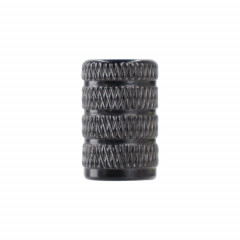 Pour Xiaomi M365 / Pro 5pcs Scooter électrique Bouche de gaz en alliage d'aluminium anti-poussière (Noir)