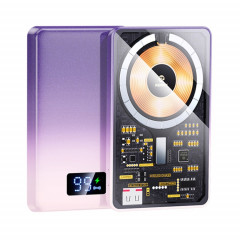 Remax RPP-531 10000mAh sans fil Magnétique Aspiration Charge Treasure Mobile Téléphone Charge Rapide Power Bank (Violet)