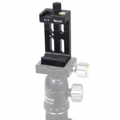 XILETU XJ-8 Clip de téléphone portable pour trépied de tête de caméra en alliage d'aluminium (noir)