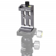 XILETU XJ-8 Clip de téléphone portable pour trépied de tête de caméra en alliage d'aluminium (titane)