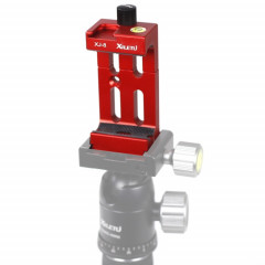 XILETU XJ-8 Clip de téléphone portable en alliage d'aluminium pour tête de caméra (rouge)