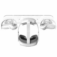 Pour Meta Quest Pro/Pico 4 VR support de montage mural en acrylique poignée cintre (Transparent)