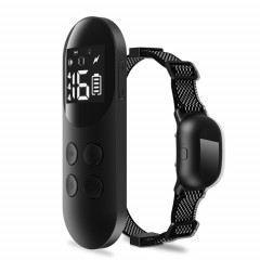 Collier de choc étanche intelligent pour dispositif de dressage de chien télécommandé pour animaux de compagnie, taille: pour un chien (noir)