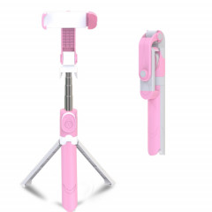 XT09 Live téléphone portable trépied Selfie bâton support Bluetooth Selfie bâton (rose)
