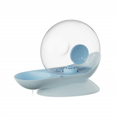 Distributeur d'eau filtrée à circulation automatique de fontaine d'eau pour animaux de compagnie d'escargot de 2,8 L (bleu)