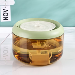 Distributeur d'eau automatique pour chat, distributeur d'eau vivante filtrée pour animaux de compagnie (vert)