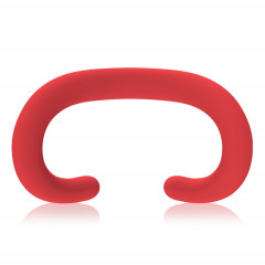 Pour Apple Vision Pro Masque pour les yeux en silicone Étui en silicone remplaçable anti-transpiration et anti-poussière (rouge)