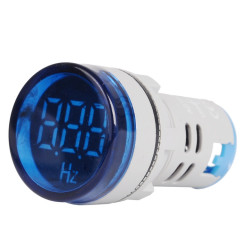 SINOTIMER ST16HZ 20-75 Hz Fréquence AC 22 mm Ouverture ronde LED Indicateur de signal numérique (03 bleu)