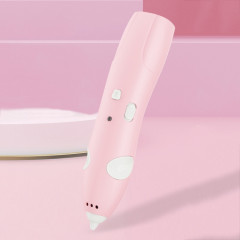 Ensemble de stylos d'impression Graffiti sans fil à basse température, chargement USB, stylo de peinture 3D pour enfants, bricolage (rose)