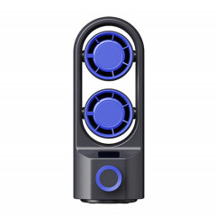Ventilateur de tour à tête secouée de bureau à vitesse continue à 100 vitesses à affichage numérique intelligent (gris foncé)
