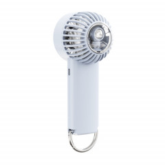 Ventilateur de climatisation portatif extérieur, veilleuse d'astronaute, ventilateur de refroidissement à semi-conducteur (bleu clair)
