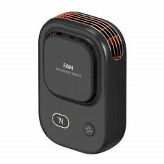 Ventilateur de cou suspendu sans lame, affichage numérique extérieur, chargement USB silencieux, HX-150A (noir)