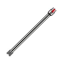 Pour aspirateur Dyson V10 Digital Slim / V12, rallonge de 74 cm, tuyau droit en métal, accessoires (noir)